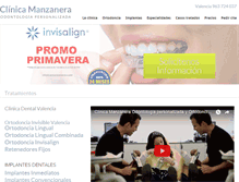 Tablet Screenshot of en.clinicamanzanera.com