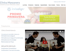 Tablet Screenshot of clinicamanzanera.com